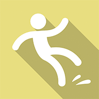 Slips. Trips and Falls online course icon